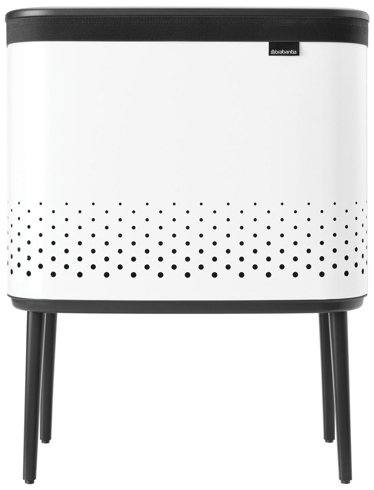 KOŠ ZA PERILO - bela, Basics, kovina/umetna masa (54/67/32cm) - Brabantia