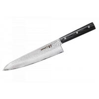 NOŽ ŠEFA KUHINJE  DAMASCUS 67 33/4,6/2 cm           oplemenjeni čelik - srebrne boje/crna, Basics, drvni materijal/metal (33/4,6/2cm) - Samura