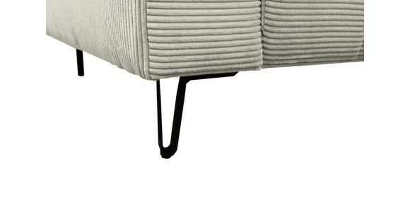 BIGSOFA  in Cord Naturfarben  - Schwarz/Naturfarben, KONVENTIONELL, Textil/Metall (246/100/116cm) - Carryhome