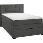 BOXSPRINGBETT 120/200 cm  in Hellgrau  - Wengefarben/Hellgrau, KONVENTIONELL, Textil (120/200cm) - Carryhome