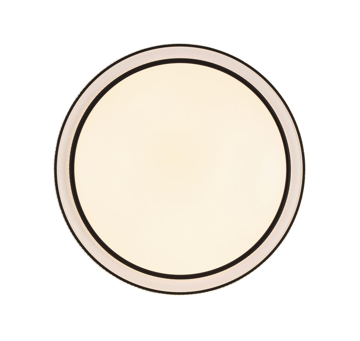 STROPNÉ LED SVIETIDLO, 51,5/9,5 cm  - čierna/biela, Basics, kov/plast (51,5/9,5cm) - Novel