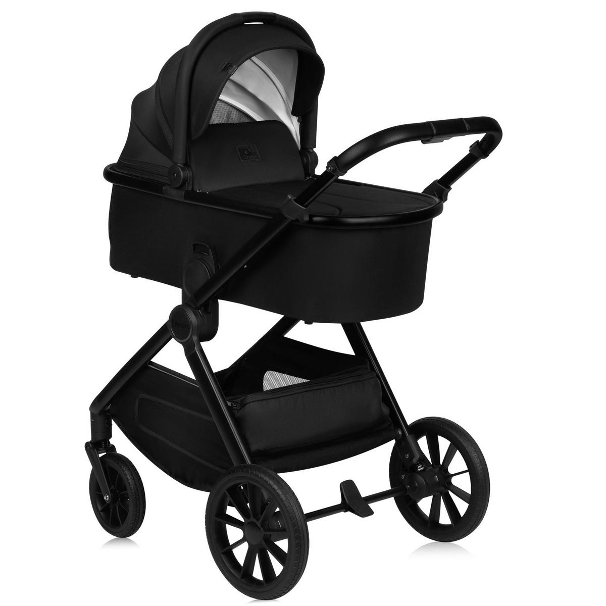 KINDERWAGENSET  LO-Layla 3in1  Black Onyx  - Schwarz, Basics (94/62/115cm) - Lionelo