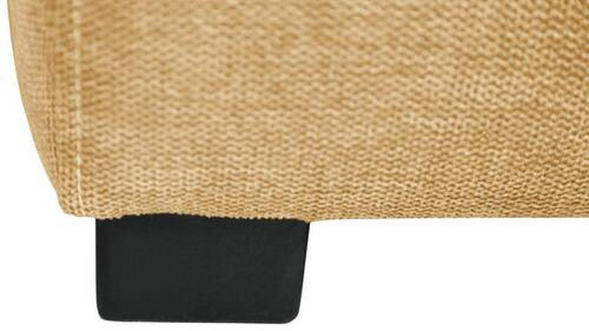 ECKSOFA in Webstoff Gelb  - Weiss/Gelb, Design, Kunststoff/Textil (276/173cm) - Stylife