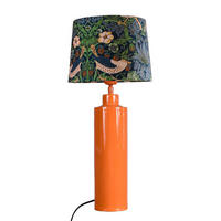TISCHLEUCHTE PR Home CARTER   - Orange/Grün, LIFESTYLE, Textil/Metall (58cm)
