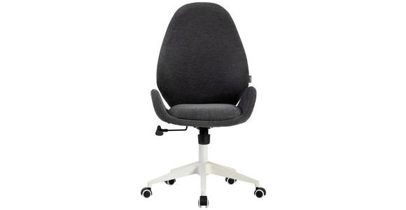 DREHSTUHL in Webstoff Anthrazit - Anthrazit/Weiß, MODERN, Kunststoff/Textil (56/105-115/57cm) - Carryhome