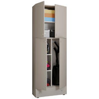 MEHRZWECKSCHRANK 70/200/39 cm  in Grau  - Schwarz/Grau, MODERN, Holzwerkstoff/Kunststoff (70/200/39cm) - MID.YOU