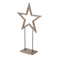 DEKOSTERN  - Naturfarben, Basics, Holz (58,5/19,5/101cm) - Boltze Home