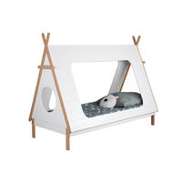 HAUSBETT Lattenrost 90/200 cm  - Naturfarben/Weiß, Design, Holz (90/200cm) - home24