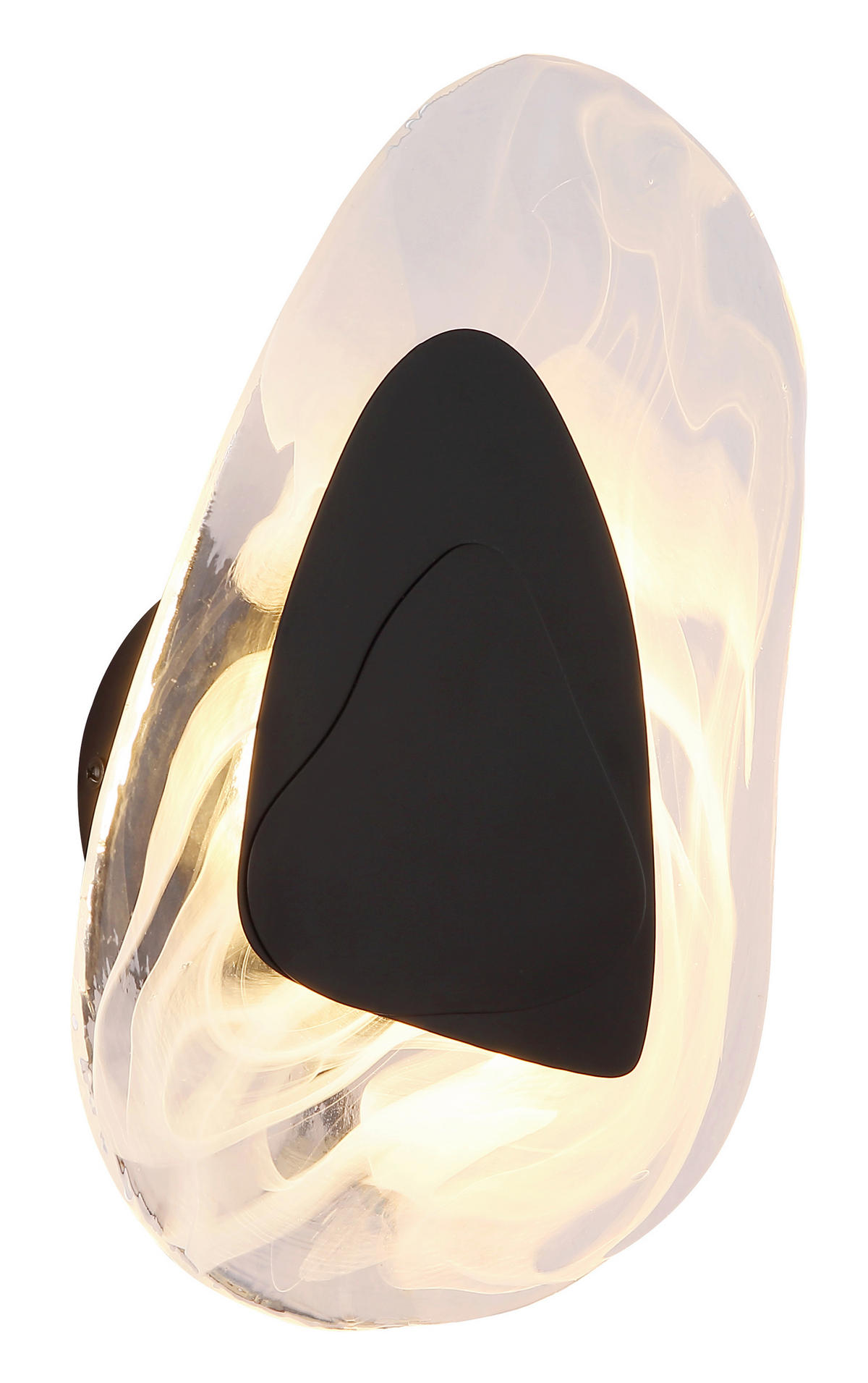 LED VÄGGLAMPA DORSEY 20,3/31,5 cm   - klar/vit, Design, metall/glas (20,3/31,5cm) - Globo