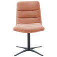 STUHL - Aprikose/Schwarz, Design, Textil/Metall (52/88/66cm) - Dieter Knoll