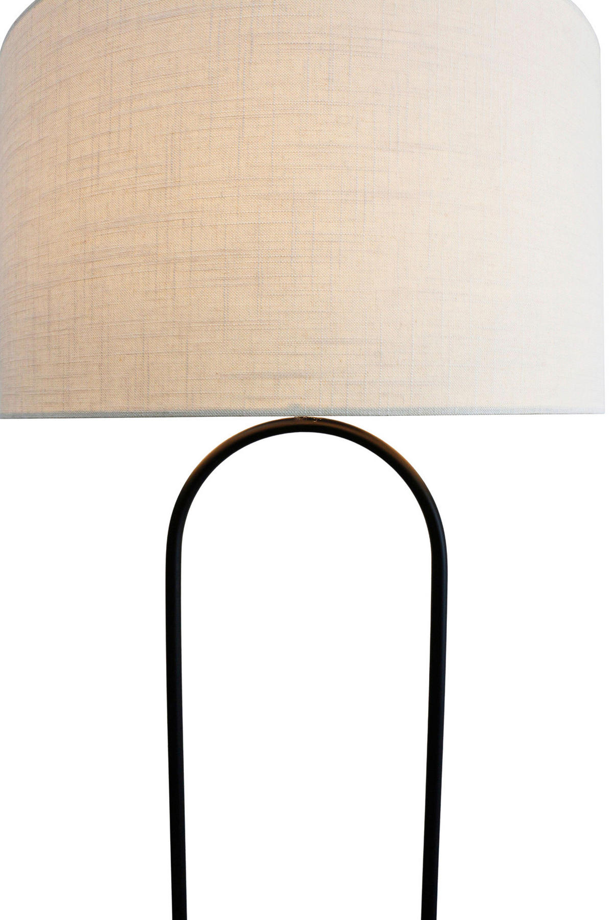 STEHLEUCHTE  34/155/34 cm   - Schwarz/Naturfarben, Design, Holz/Textil (34/155/34cm) - P & B