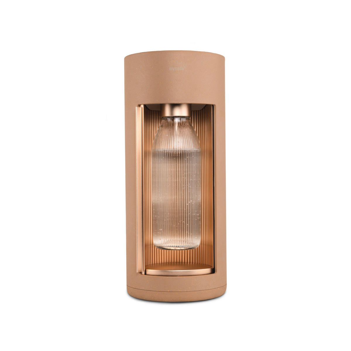 WASSERSPRUDLER GLASSY LATTE  - Greige, Basics, Holzwerkstoff/Kunststoff (18.8/44.5cm) - mysoda