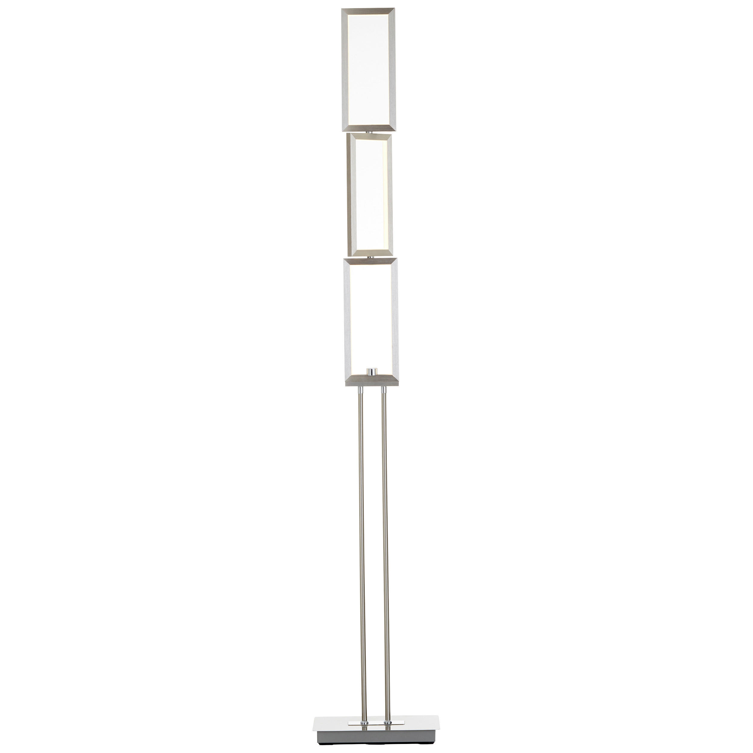 LED-STEHLEUCHTE 27/15/157 cm    - Alufarben, Design, Kunststoff/Metall (27/15/157cm) - Brilliant