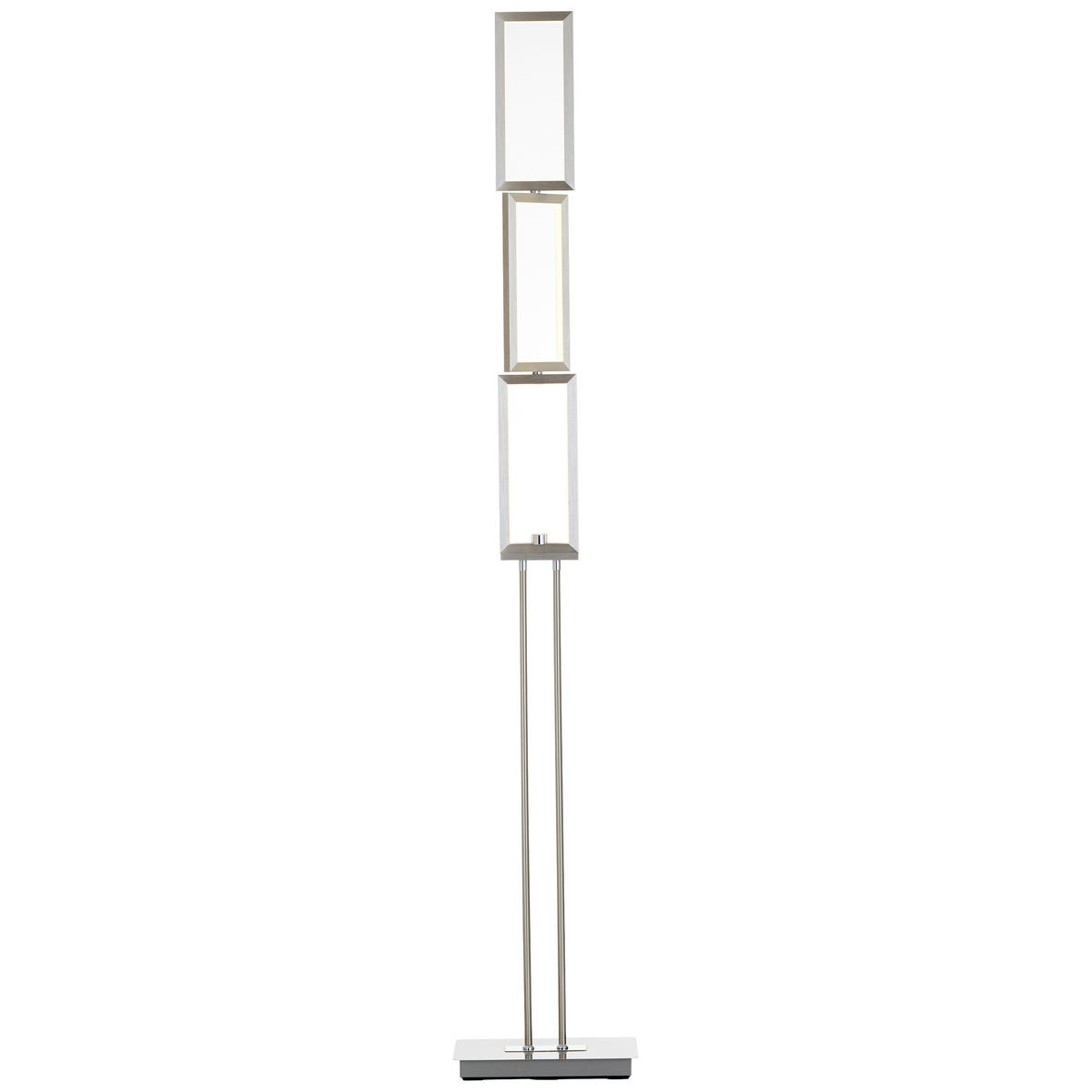 LED-STEHLEUCHTE 27/15/157 cm    - Alufarben, Design, Kunststoff/Metall (27/15/157cm) - Brilliant