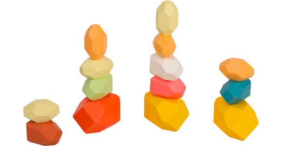 BAUSTEINE - Multicolor, Natur, Holz - My Baby Lou