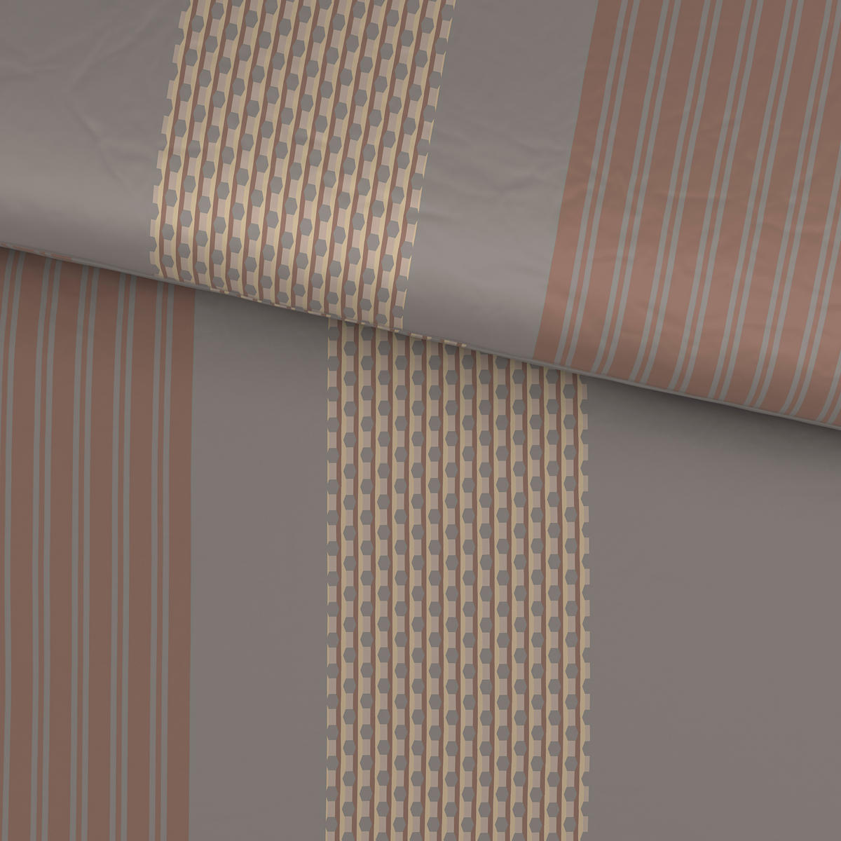 WENDEBETTWÄSCHE Satin 200/200 cm  - Grau, Textil (200/200cm) - Dieter Knoll