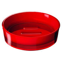 SEIFENSCHALE Kunststoff  - Rot, Basics, Kunststoff (11,3/3/11,3cm) - Sadena