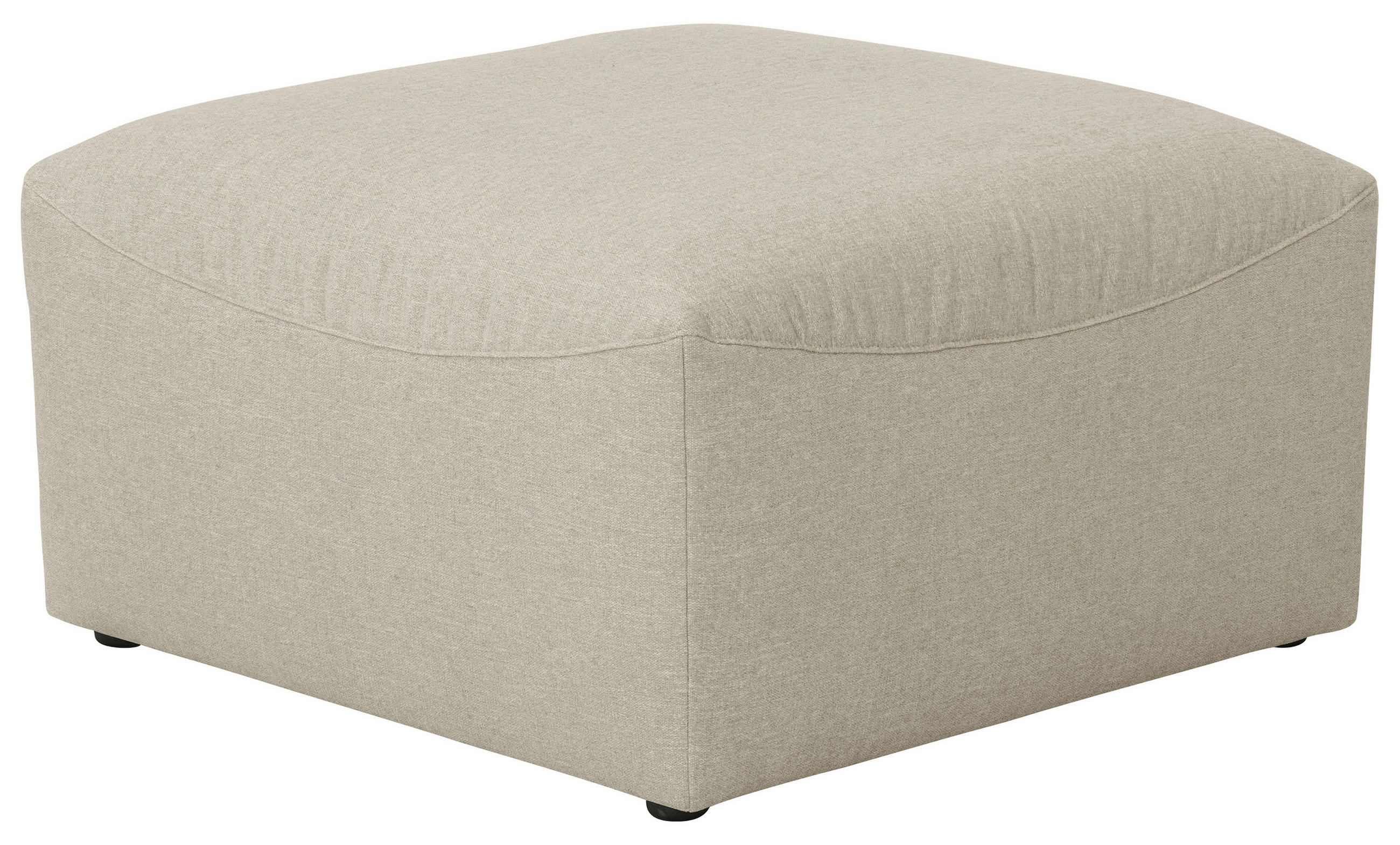 HOCKER Flachgewebe Creme  - Creme, Design, Kunststoff/Textil (75/45/75cm) - Max Winzer
