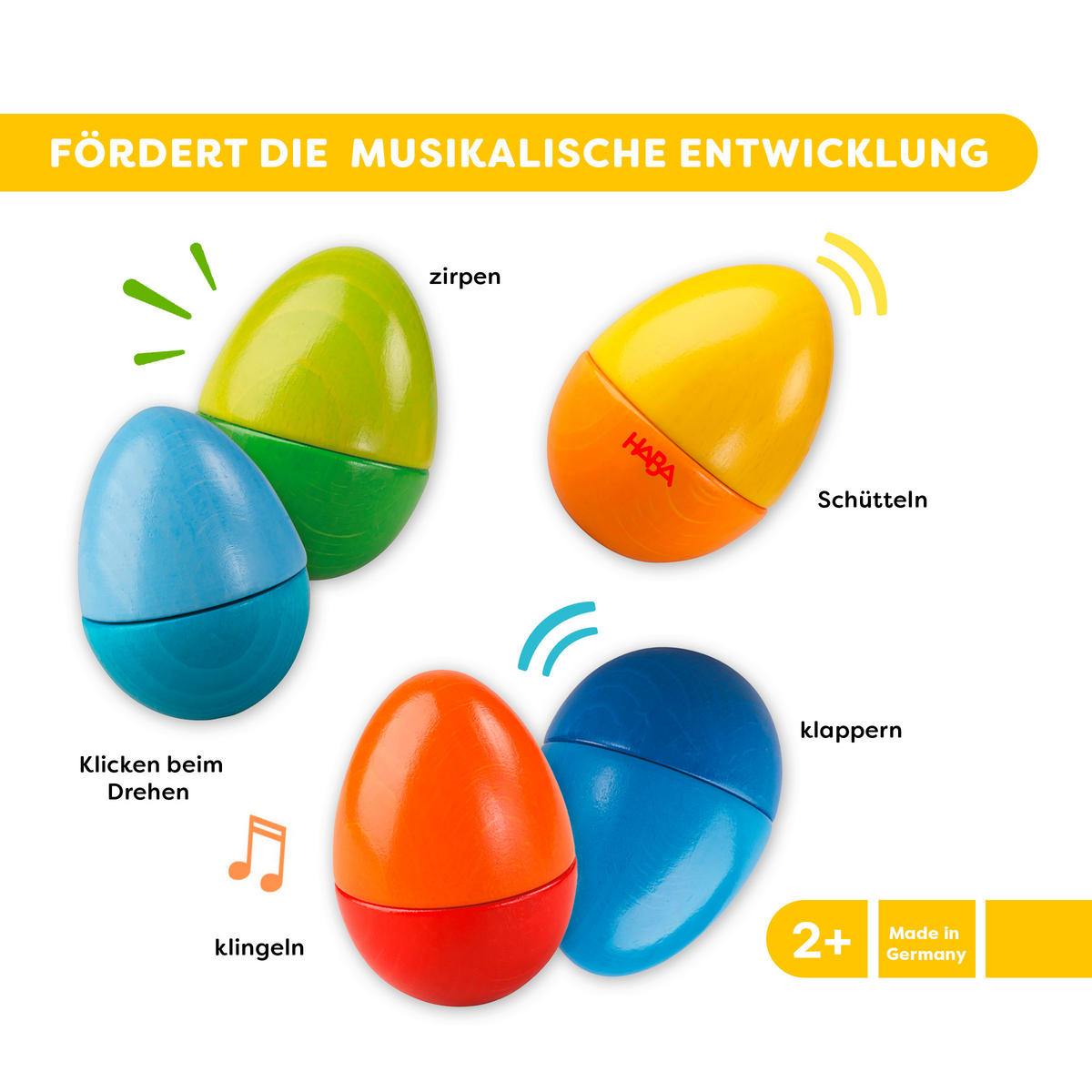MUSIKSET - Multicolor, Basics, Holz (4,5cm) - Haba