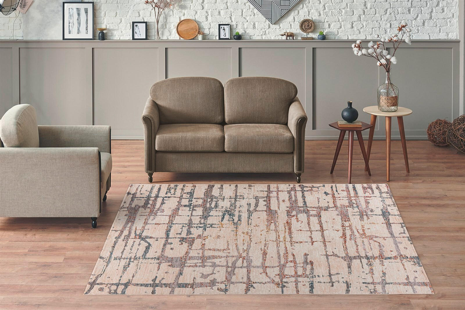 FLACHWEBETEPPICH 160/230 cm Jaka 325 Creme / Multi Creme, Multicolor  - Multicolor/Creme, KONVENTIONELL, Textil (160/230cm)