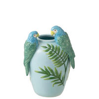 DEKOVASE  - Hellblau/Grün, Basics, Keramik (20,5/19/31,5cm)