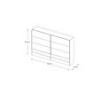 SCHWEBETÜRENSCHRANK 306/222/68 cm 2-türig Elfenbein  - Elfenbein/Schwarz, Design, Glas/Holzwerkstoff (306/222/68cm) - Dieter Knoll