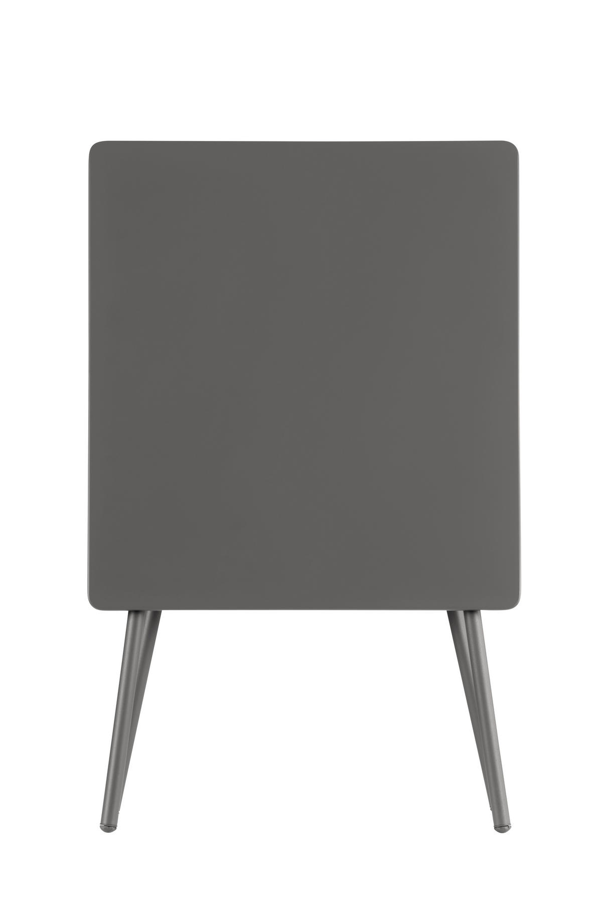 GARTENKLAPPTISCH 70/64/73 cm Metall rechteckig  - Anthrazit/Titanfarben, Basics, Metall (70/64/73cm) - Lafuma Mobilier