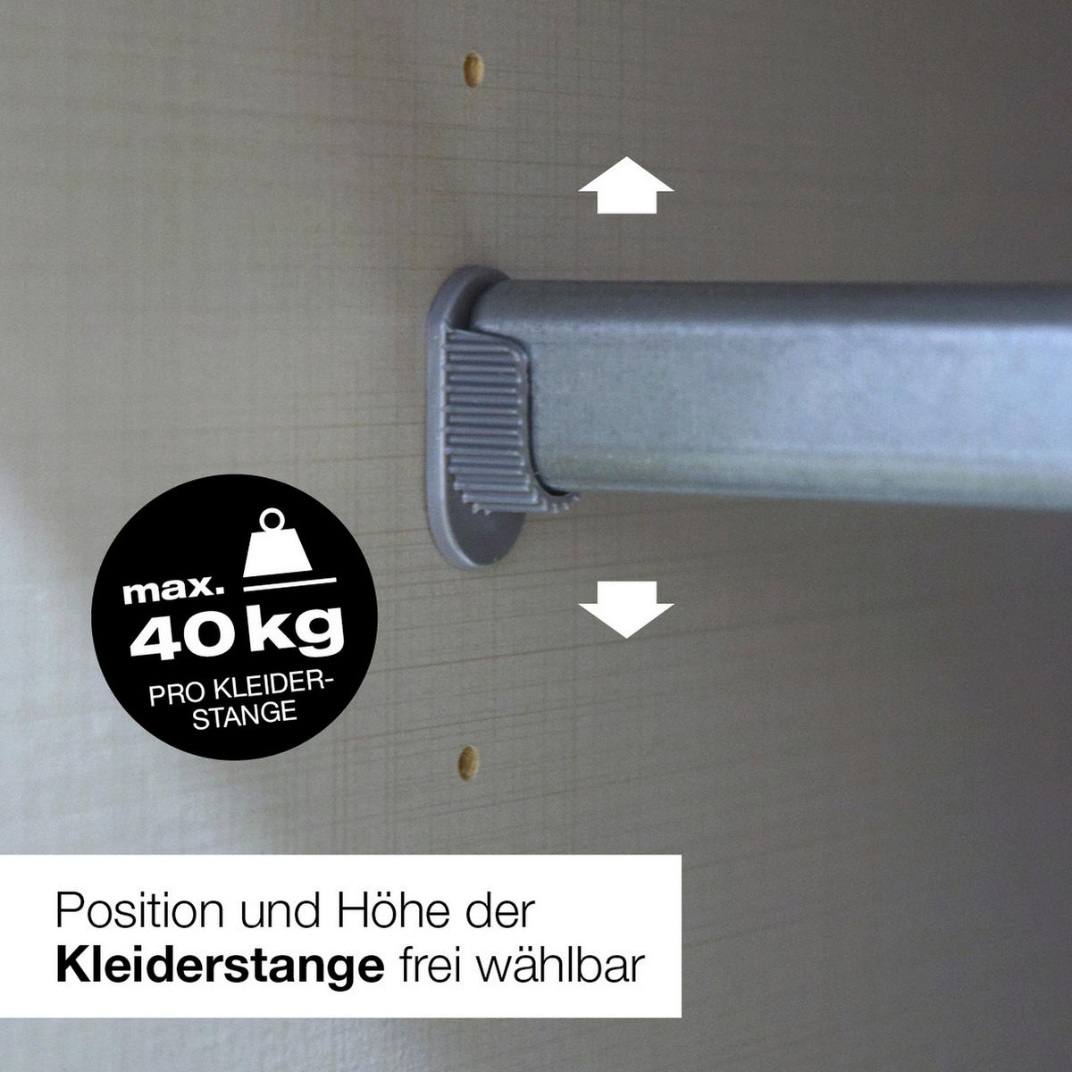 DREHTÜRENSCHRANK  in Weiß  - Weiß, MODERN, Glas/Holzwerkstoff (270/208/58cm) - Chameo