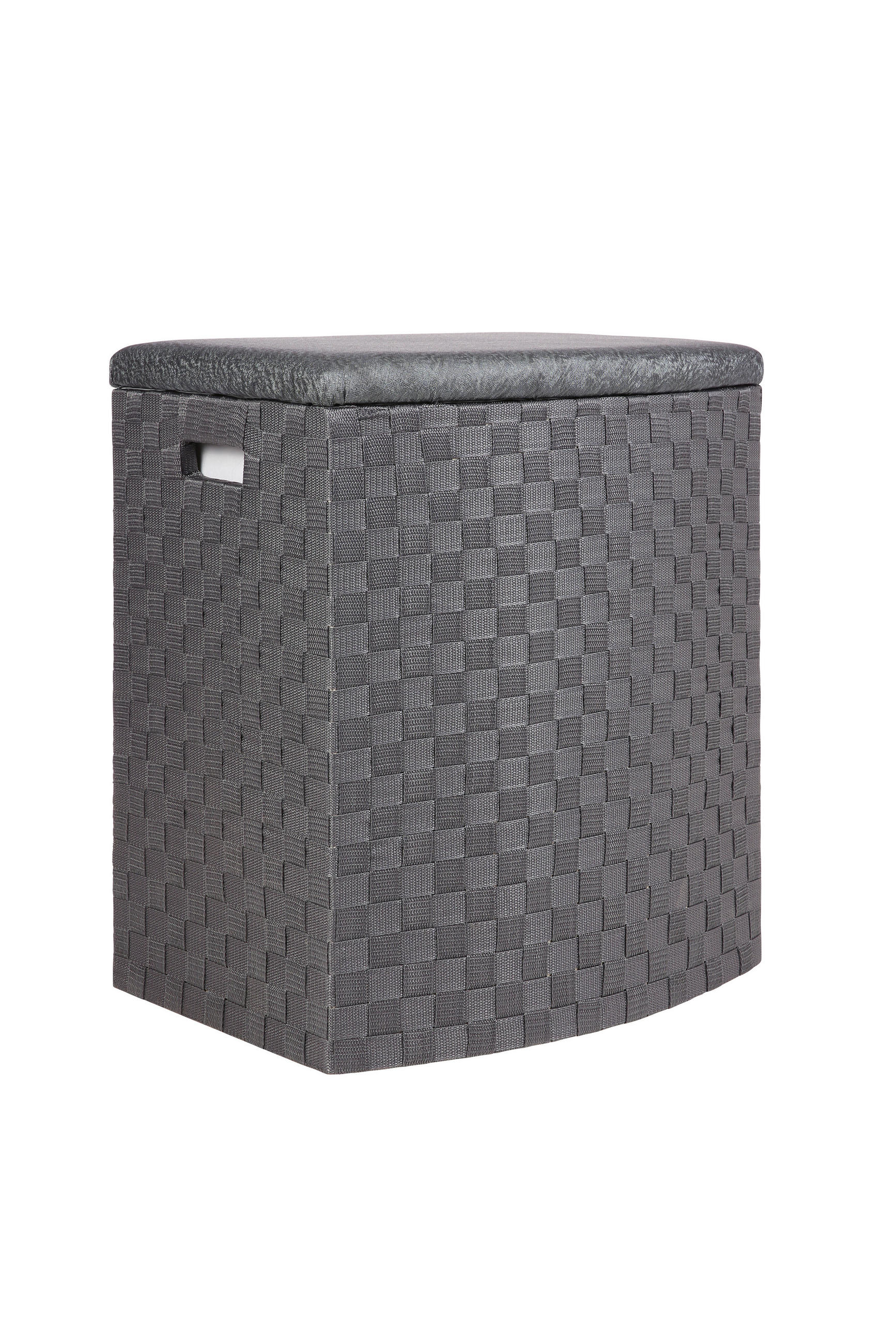 Wäschetonne Mit Deckel Ghada Anthrazit, 49,5x37x56 Cm