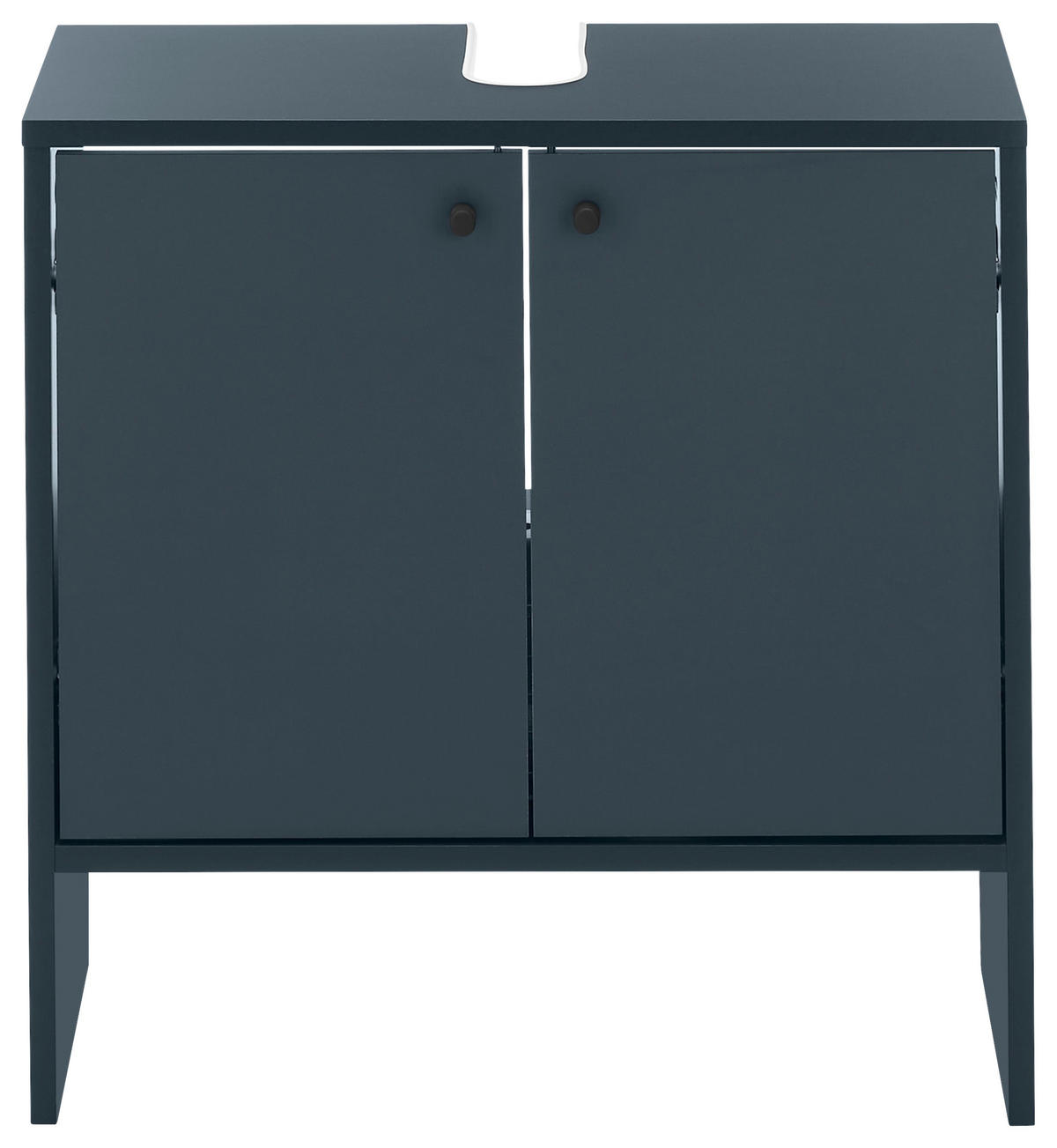 WASCHBECKENUNTERSCHRANK 60/60/35 cm  - Schwarz/Dunkelblau, MODERN, Holzwerkstoff/Kunststoff (60/60/35cm) - MID.YOU