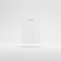 Mosogatógép előlap, integrált  - magasfényű fehér, Basics, fa - Carryhome