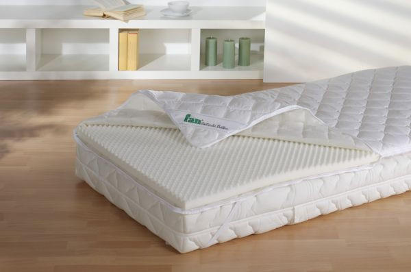 TOPPER MEDISAN POLLY 90/200 cm Höhe ca. 5 cm  - Weiss, Basics, Textil (90/200cm) - FAN