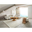 ECKSOFA in Chenille Creme  - Eichefarben/Creme, MODERN, Holz/Textil (287/212cm) - Valnatura