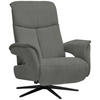RELAXSESSEL in Textil Grau  - Schwarz/Grau, Design, Textil/Metall (78/101/88cm) - Welnova