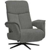 RELAXSESSEL in Textil Grau  - Schwarz/Grau, Design, Textil/Metall (78/101/88cm) - Welnova