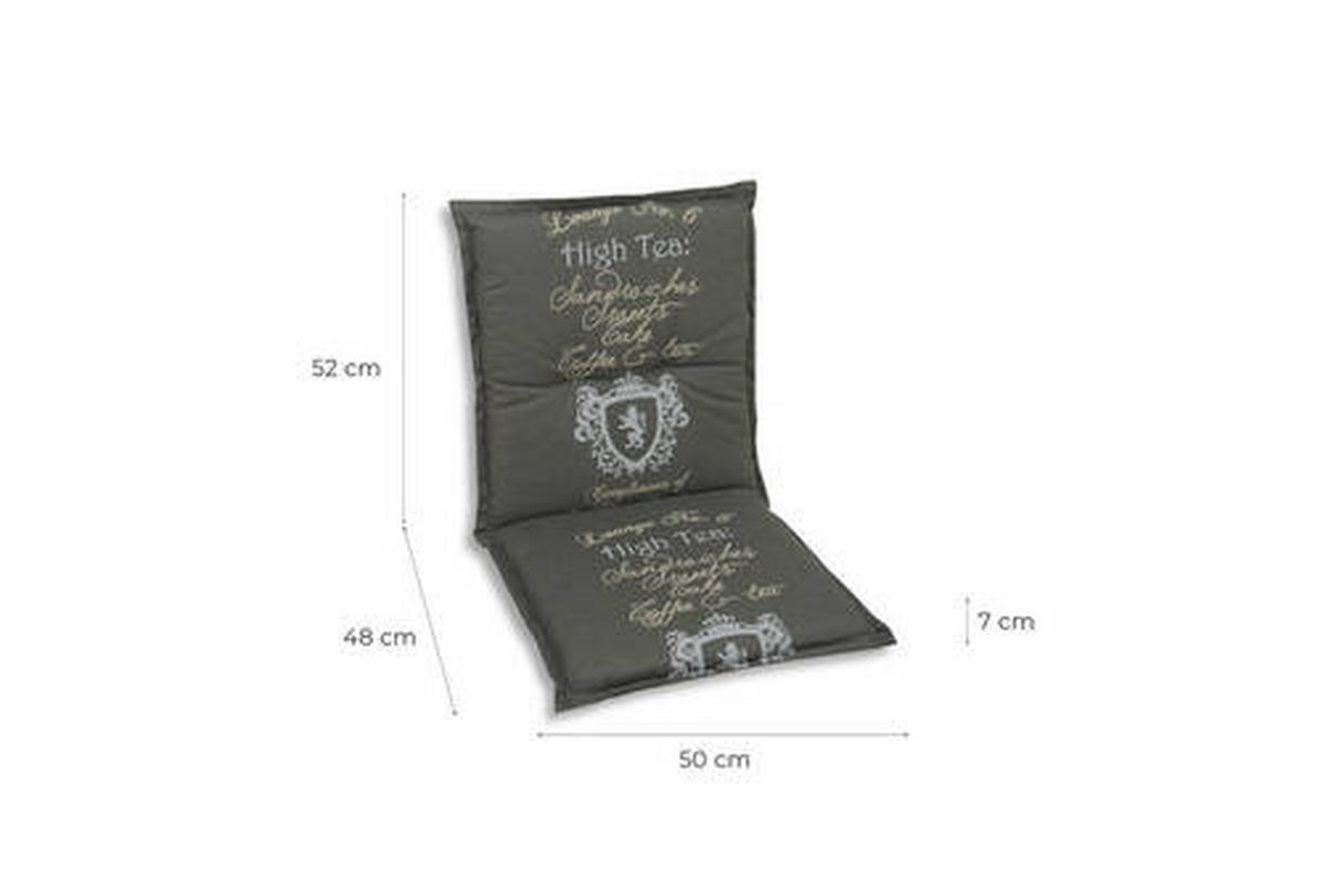 SESSELAUFLAGENSET in Grau  - Grau, Basics, Textil (50/7/100cm)