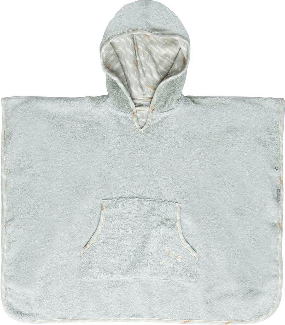 PONCHO Riverside - Pastellgrün/Goldfarben, Basics, Textil (86/92null) - Bebe Jou