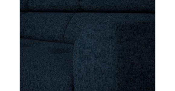 ECKSOFA in Chenille Dunkelblau  205/280 cm  - Schwarz/Dunkelblau, Design, Textil/Metall (205/280cm) - Xora