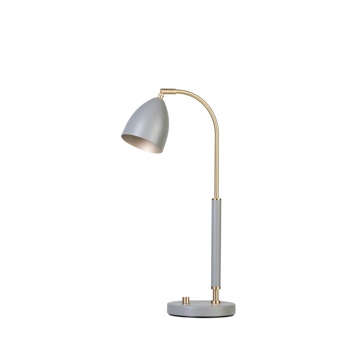 BORDSLAMPA Deluxe 15,4/50,7 cm   - mässingsfärgad/grå, Klassisk, metall (15,4/50,7cm) - Belid