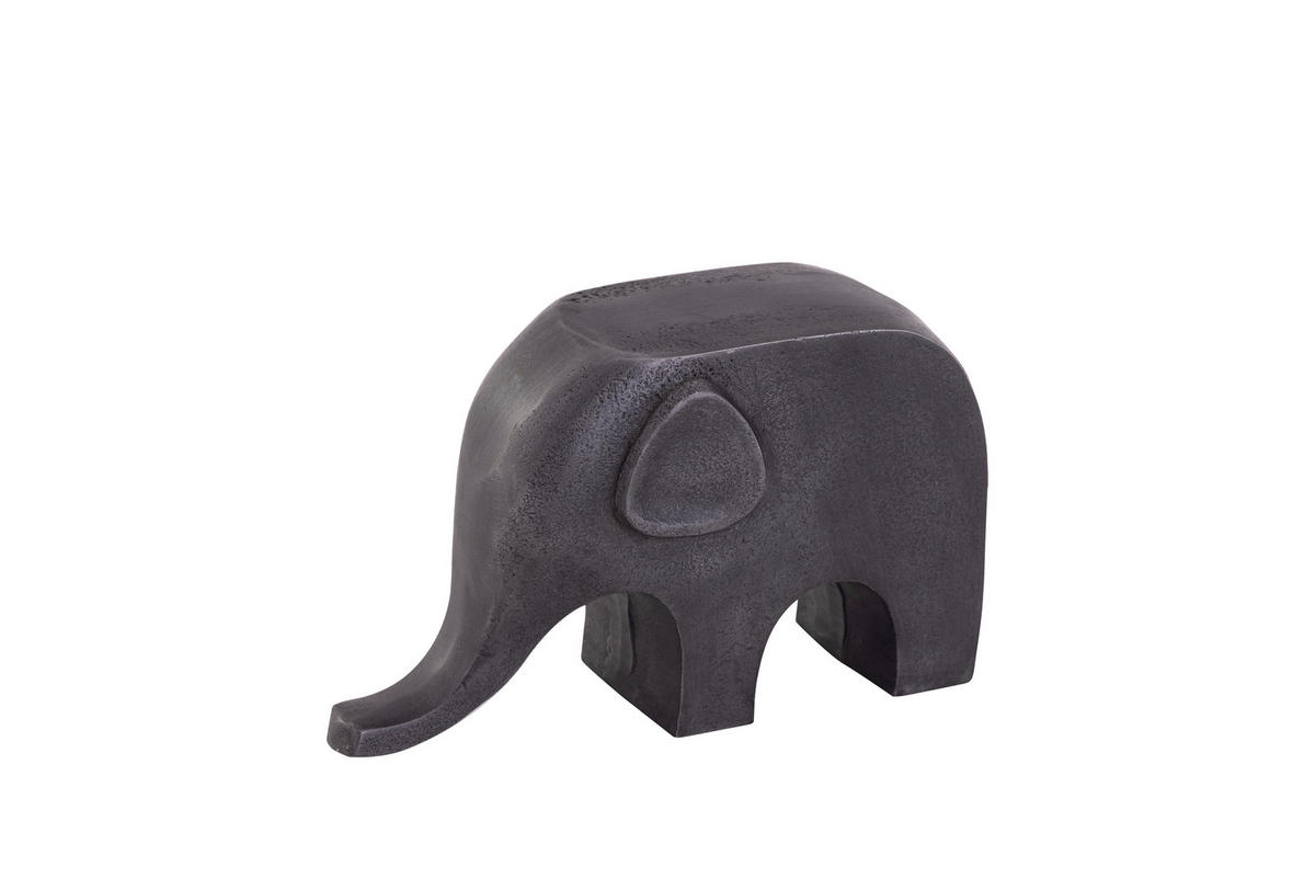 DEKOELEFANT - Grau, Design, Metall (19,5/7/12cm) - Ambia Home