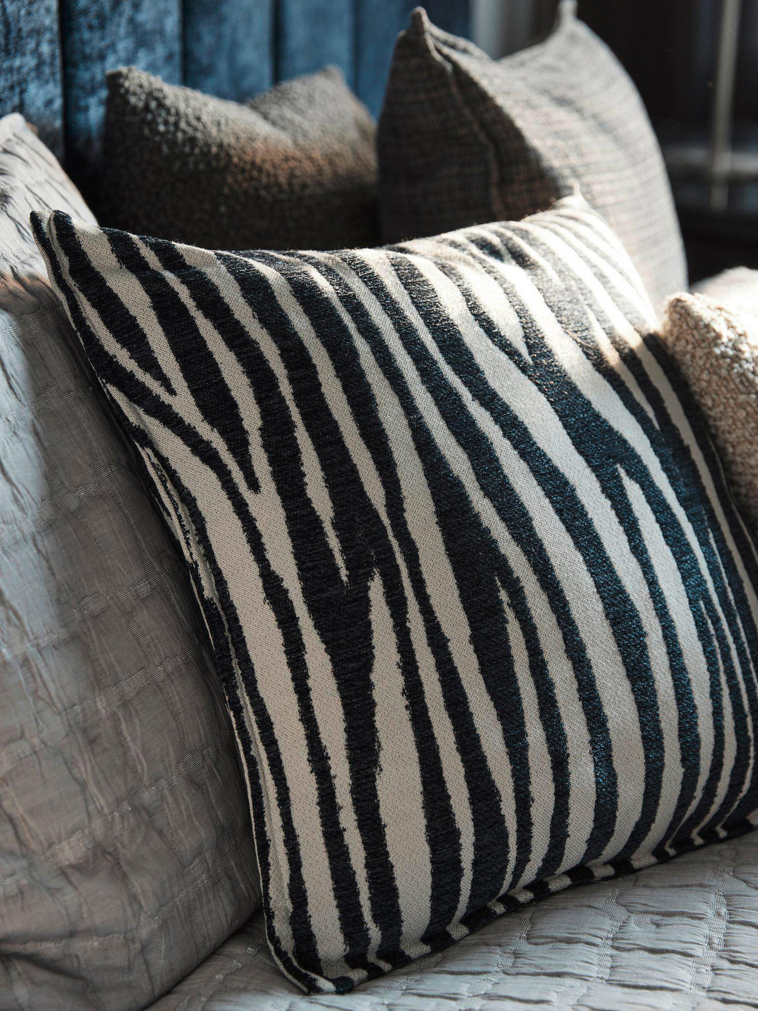 KISSENHÜLLE Marty 45/45 cm  - Schwarz/Weiß, Design, Textil (45/45cm) - Svanefors