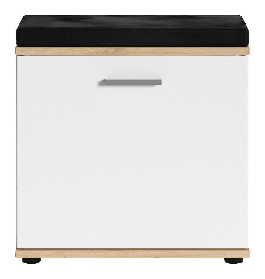 Garderobenbank Jakob Eiche Artisan/weiß B: 48,5 Cm