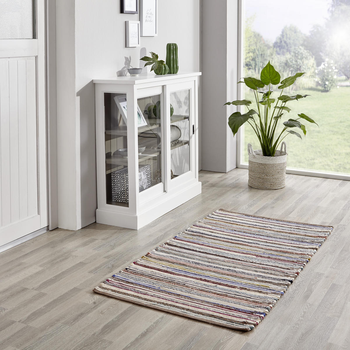 HANDWEBTEPPICH 90/160 cm Brixen Multicolor  - Multicolor, LIFESTYLE, Textil (90/160cm) - Linea Natura