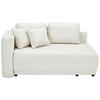 CHAISELONGUE Chenille Sandfarben  - Sandfarben/Schwarz, KONVENTIONELL, Kunststoff/Textil (93/73/171cm) - Carryhome