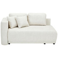 CHAISELONGUE in Chenille Sandfarben  - Sandfarben/Schwarz, Konventionell, Kunststoff/Textil (93/73/171cm) - MID.YOU