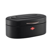 BROTKASTEN - Schwarz, KONVENTIONELL, Metall (32/19/14cm) - Wesco
