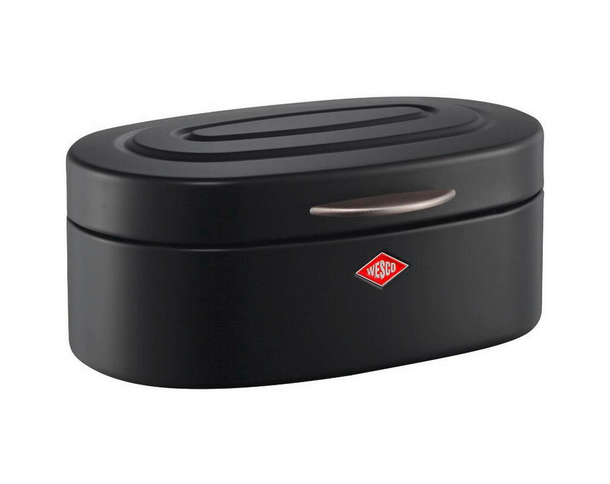 BROTKASTEN - Schwarz, KONVENTIONELL, Metall (32/19/14cm) - Wesco