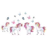 DEKORAČNÍ NÁLEPKA - vícebarevná, Basics, plast (50/70cm) - Euroart