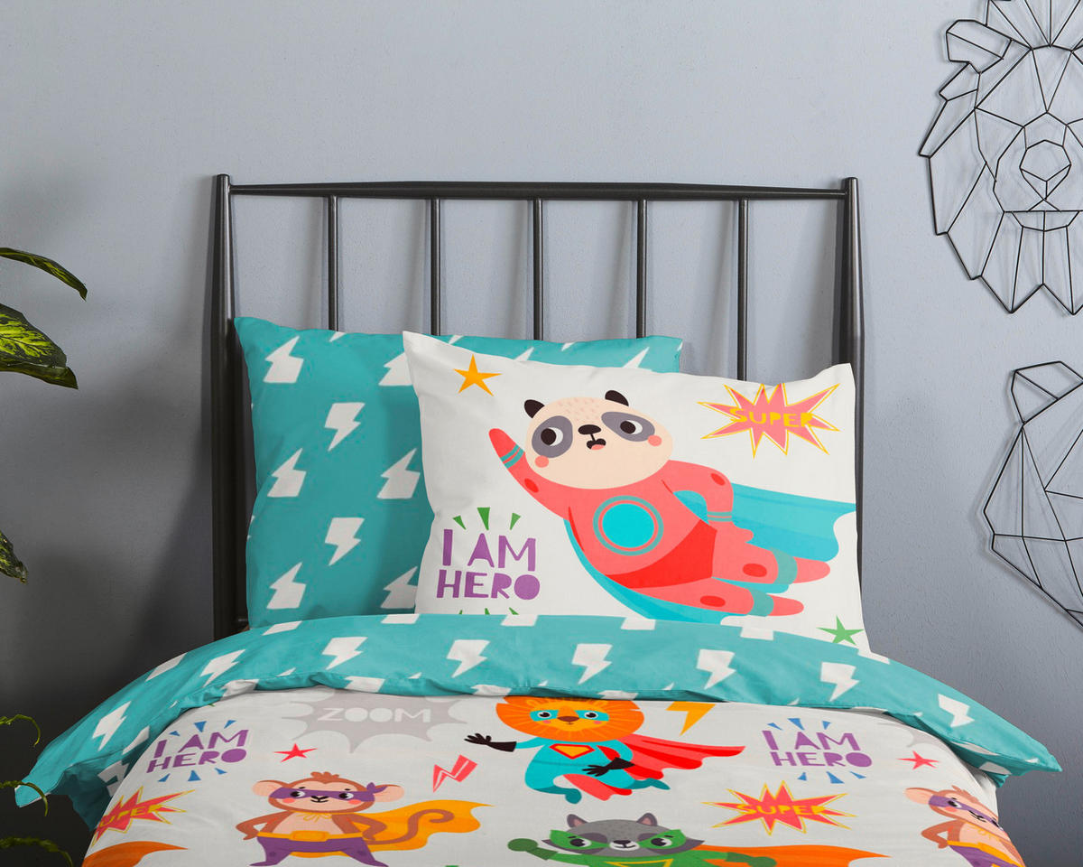 KINDERBETTWÄSCHE 120/150 cm  - Multicolor, ROMANTIK / LANDHAUS, Textil (120/150cm)
