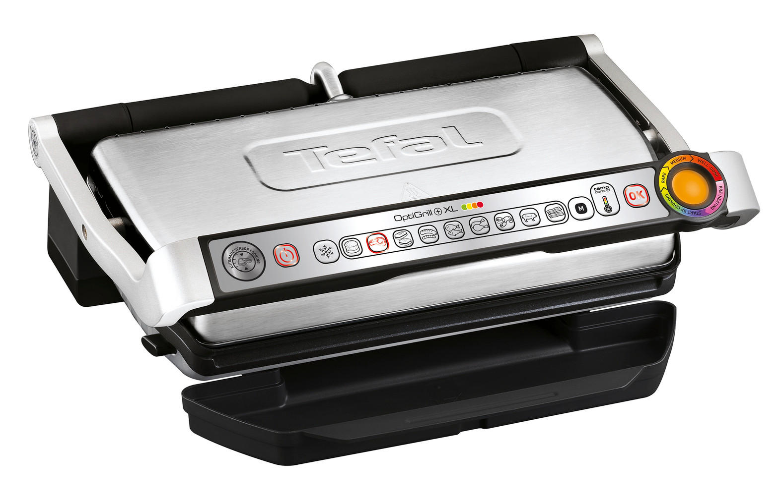 KONTAKTNI ŽAR - srebrne barve, Basics, kovina (36.5/44/17.5cm) - Tefal
